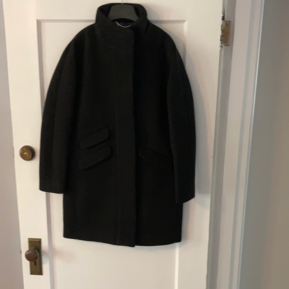 J crew cocoon coat in Italian stadium cloth wool